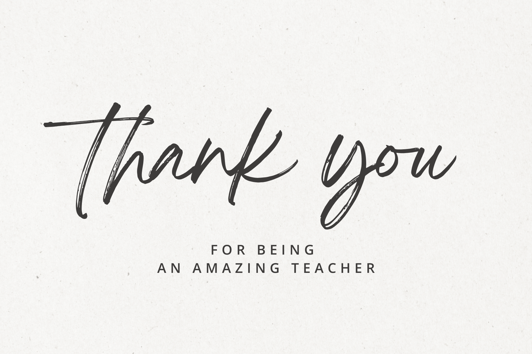 thank you teachers